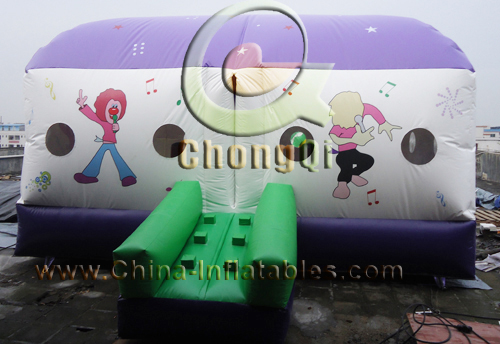 inflatable space bouncer disco dome